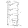 JACKSONVILLE BOOKCASE WITH 2 DOOR CABINET - Image 5