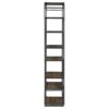 6 SHELF BOOKCASE RUSTIC BROWN AND DARK GRAY - Image 6