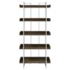 ANGELICA BOOKSHELF WALNUT AND CHROME - Image 2
