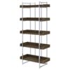 ANGELICA BOOKSHELF WALNUT AND CHROME - Image 3