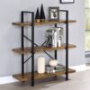 COLE 3 SHELF BOOKCASE ANTIQUE NUTMEG - Image 2