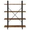 COLE 4 SHELF BOOKCASE ANTIQUE NUTMEG - Image 5