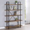 COLE 5 SHELF BOOKCASE ANTIQUE NUTMEG - Image 8