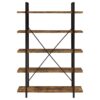 COLE 5 SHELF BOOKCASE ANTIQUE NUTMEG - Image 5
