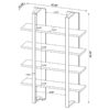 DANBROOK BOOKCASE WITH 4 SHELVES - Image 2