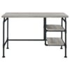 DELRAY OPEN SHELVING WRITING DESK - Image 3