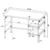 DELRAY OPEN SHELVING WRITING DESK - Image 7