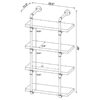 ELMCREST 24" WALL SHELF BOOKCASE RUSTIC OAK - Image 7