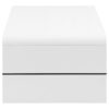 RECTANGULAR COFFEE TABLE WITH GLASS SHELF GLOSSY WHITE - Image 4