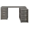 YVETTE L-SHAPED OFFICE DESK WEATHERED GRAY - Image 5