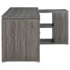 YVETTE L-SHAPED OFFICE DESK WEATHERED GRAY - Image 8