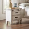 FRANCO NIGHTSTAND ANTIQUE WHITE - Image 2